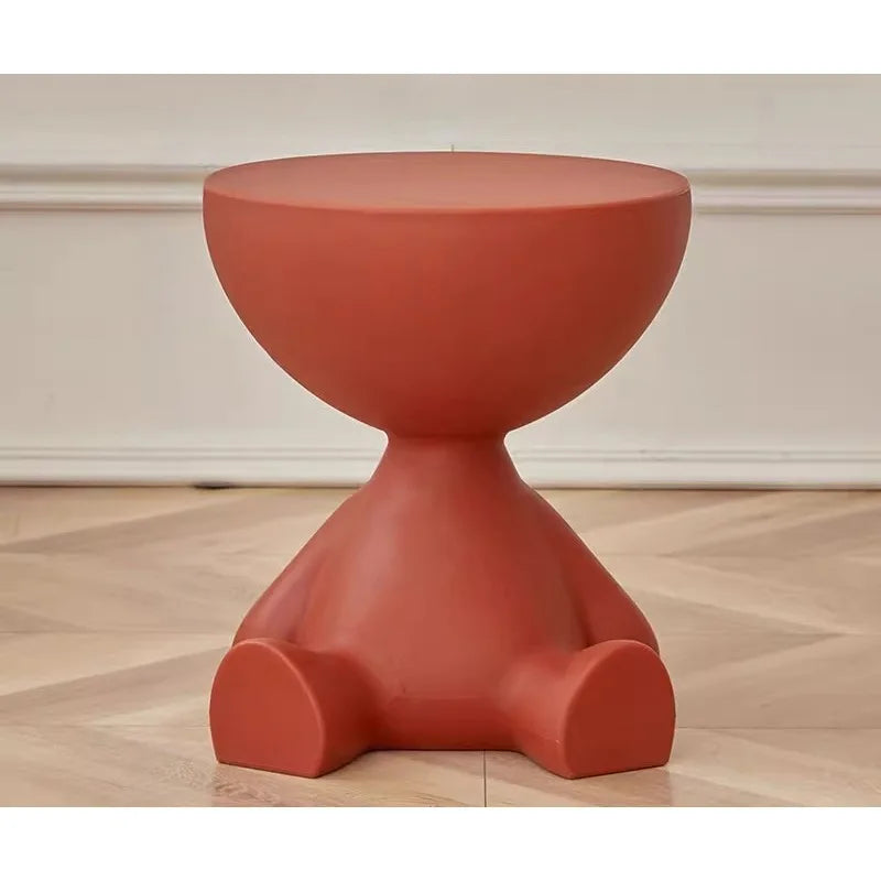Creative sofa side table removable coffee table cream style simple household living room round table side table small table rack