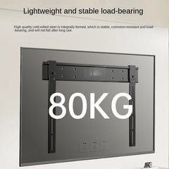 Ultra thin Universal TV Wall Mount - 1cm Gap Design for 32-90" Flat/Curved Screens max 80kg Magnetic Lock VESA 100x100-800x400mm