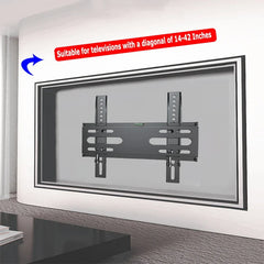 BEISHI TV Wall Mount Fixed for Most 14-42" LED, LCD and Plasma Flat/Curved TVs Max VESA 200X200 Universal TV Bracket