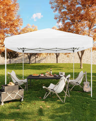10x10ft Pop Up Canopy Tent, Outdoor Instant Shelter UV Protection Waterproof Sun Shade With Sandbags Carry Bag For Patio Party
