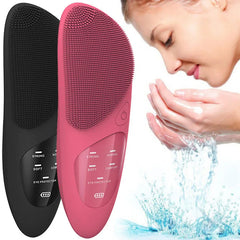 Sonic Heated Facial Cleansing Brush with Eye Massager
