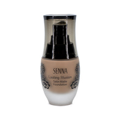 SENNA Lasting Illusion Satin Matte Foundation CHESTNUT 1.08oz - Boîte imparfaite