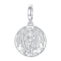 925 Sterling Silver Archangel St. Michael Warrior Angel Pendant Symbol Charm Fit Original Charm Bracelets Women DIY Jewelry Gift