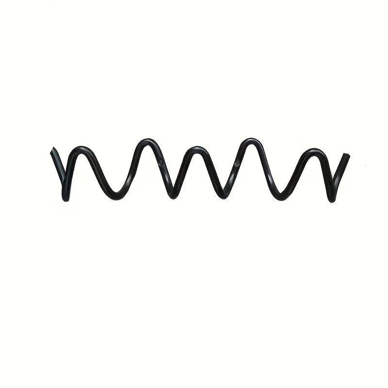 Creative Wavy Metal Wall Hook - Stylish Silver & Black Coat Rack for Home, Entryway, or Hotel Decor - Perfect for Hats, Scarves