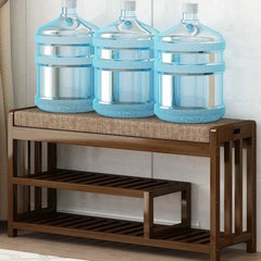 Shoe change stool Home door entry bench Solid wood shoe stool Storage shoe rack Simple bench Soft bag Sofa stool