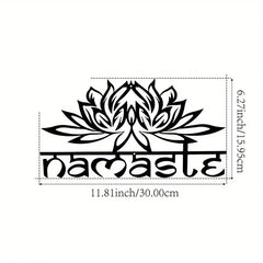 Namaste Metal Yoga Sculpture - Stunning Versatile Indoor & Outdoor Decor, No Electricity Required, Durable, Weather-Resistant