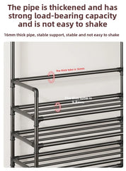 Multi-layer Rack Shoe Rack Simple Household Integrated Multi-functional Simple Assembly Door Storage Shoe Cabinet Shoe Hat Rack