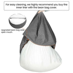 OTAUTAU 1/2pc Sofas Cover Without Filler Removable Lazy Sofa Inner Liner Washable Replacement Bean Bag Insert Pouf Beanbag