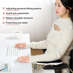 Computer Arm Rest Support Extender for Desk Adjustable Rest Pad Holder Ergonomic Elbow Rest Holder Folding Rotating Desk