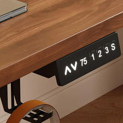 Solid wood Intelligent Electric Lifting Computer Desk,Modern Writing Gaming Desk Adjustable Height Work Study Desk Sturdy Frame