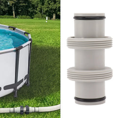 Pool Hose Connector 1.5in To 1.5in Pool Hose Adapter Replacement Elastic Rubber  Antileak Straight Joint for Salt System
