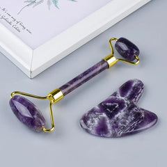 Amethyst Crystal Gua Sha & Anti-Cellulite Roller