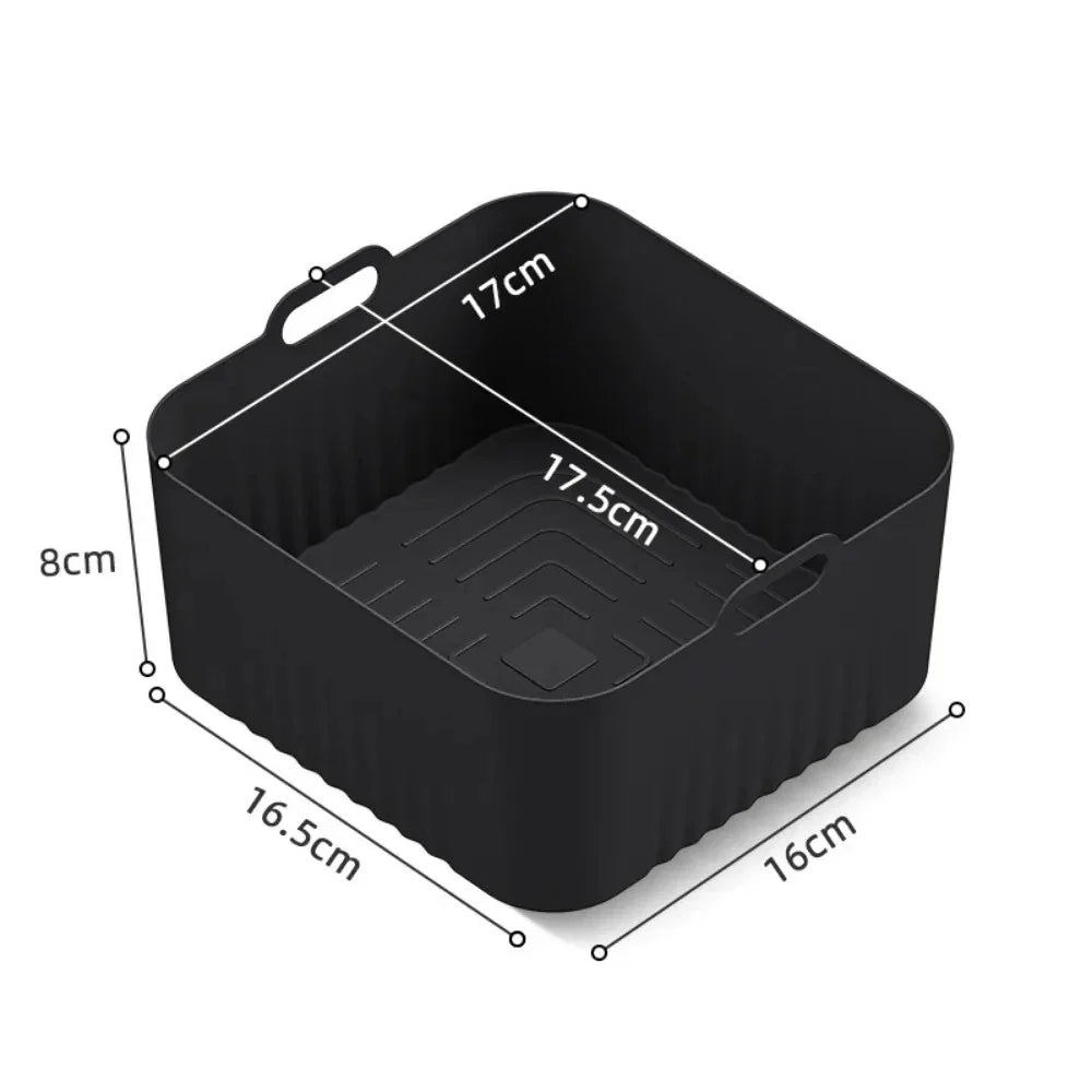 2Pcs/1Pcs Air Fryer Silicone Liners for Ninja SL400 SL401 Stack XL Basket Reusable AirFryer Baking Tray Airfryer Accessories