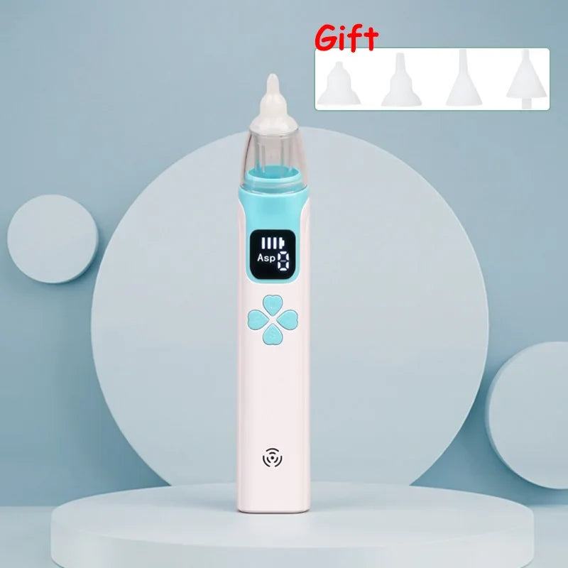 3-in-1 Portable Nasal Aspirator Nasal Vacuum Cleaner Rechargeable Sniffling Equipment Safe Hygienic Nose Snot Tool for Kid Baby