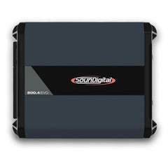 SounDigital - Car Full Range Amplifier 800 - 4 Channels 800 Watts RMS 4 Ohm -...
