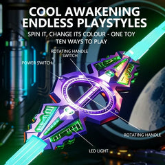 Sound & Light Rotate Sword 14 Multi-Color Flash LED Light Shine Cosplay Sword Toy Party Family Interactive Toy For Kids & Adult