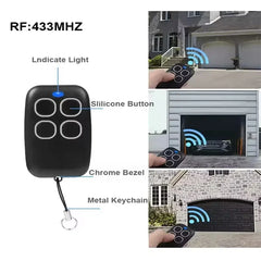 Garage Door RF Remote Control Duplicator 433MHz Code Grabber Clone Gate Key Fob Command Hand Transmitter 4 Buttons waterproof
