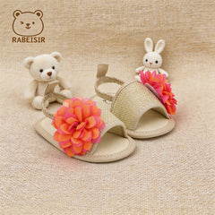 Girls' Front-Walking Shoes for Spring and Summer Baby Sandals 0-6-12-18 Months