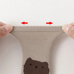 6 Pairs Cartoon Animal Baby Glue-On Socks, Kid's Anti-Slip Trampoline Socks, Suitable for Babies When They Are Learning to Walk