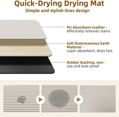 2 Tier Dish Drying Rack, Anti-Rust Large Dish Drainers for Kitchen Sink with Dish Drying Mat