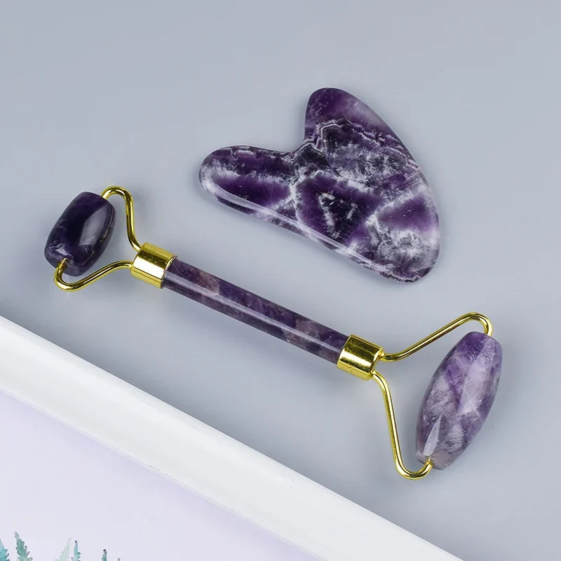 Amethyst Crystal Gua Sha & Anti-Cellulite Roller