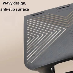 Household Two-Step Plastic Climbing Stool Step Height Stool Multifunctional Foldable Chair Car Wash Stool Stable And Non Slip