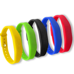 Adjustable Waterproof Silicone NFC NTAG215 RFID Wrist Band Bracelet Wristband