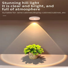Motion Sensor LED Under Cabinet Lamp Dimmable Rechargeable Night Light Stairs Closet Room Aisle Tube Bar Detector Bulb