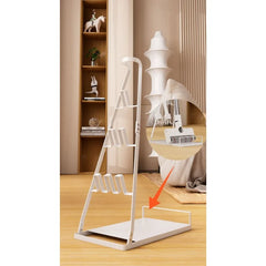 Japanese Vacuum Cleaner Storage Rack Household Goods Finishing Shelf Bracket Mop Rack Batch Non-Punch Vacuum Cleaner