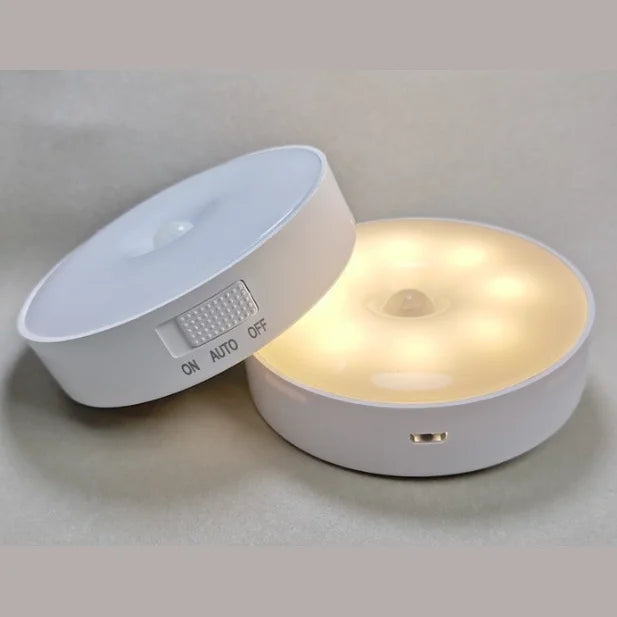 5pcs Wireless LED Night Light Motion Sensor Lamp USB NightLights for Bedroom Kitchen Stair Hallway Wardrobe Lighting Cupboard