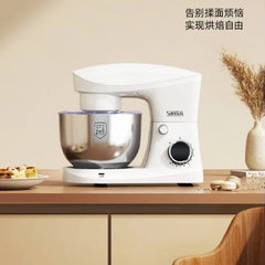 Household Small Stand Mixer Automatic Dough Kneading Egg‑Beating Food Processor Kitchen Appliance For Home Baking Use