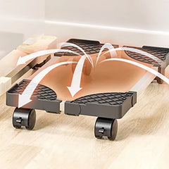 Adjustable Mobile CPU Stand with Rolling Caster Wheels Premium PC Tower Stand Holder for Floor Carpet Gaming PC Case
