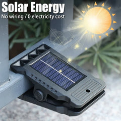 Outdoor LED Solar Clip Light  Portable Waterproof Body Sensor Lamp Courtyard Garden Lamp Patio Home Camping Wall Lights