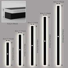 IP65 Waterproof LED Long Wall Sconce Outdoor Wall Light With Motion for Porch Patio Living Room and Garage Wall lamp