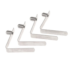 10Pcs 6*9mm Double Single Hollow Button Clips Kayak Paddle Snap Spring Clip Tent Pole Tube Lock Awning Telescopeic Shrapnel