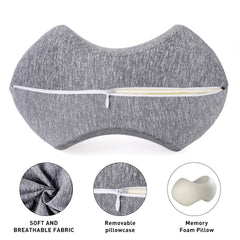 Olive-shaped memory foam pregnant woman leg pillow, knee pillow, side sleeping leg compression, office, universal