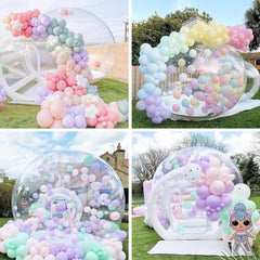 10ft TPU dia Inflatable Bubble Dome House Bounce House Hot Selling Transparent Inflatable Camping Tent with blower for Balloon
