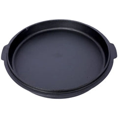 Outdoor Camping Deep Pot for Cooking BBQ Baking Stainless Steel Black Durable Heavy-Duty with Lid Heat-Resistant and Easy to Cl