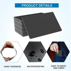Hilo 5-10PCS NTAG215 Blank NFC Cards PVC Tags NFC215 Black Card 13.56Mhz TagMo Waterproof RFID NFC Phone 504 bytes