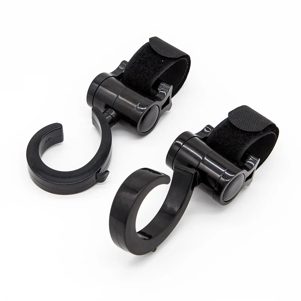 2Pcs Hooks For Baby Stroller Multi Purpose Baby Stroller Accessories Rotate 360 Degree Hook Pram Organizer Bag Hanger New