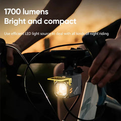 1700 Lumens ZHIYU Bike Headlight Bicycle Flashlight Handlebar Type-C MTB Road Highlight C1700 Front Lamp Bicycle Accessories