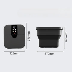 Portable Folding Foot Bath Bathtub Heated Electric Automatic Massage Foot Spa Temperature Control Folding Bucket Home Furniture