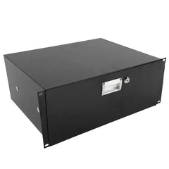 4U Professional Rack Case 19" Steel Plate DJ Drawer Equipment Cabinet with Key