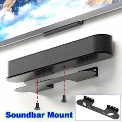 Universal Speaker Bracket Sound Bar Wall Mount Brackets Space Saving Hold up to 30 lbs Fits Most Soundbar Wall Mount Shelf
