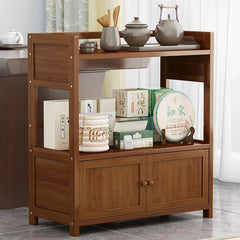 Bamboo tea table tea cabinet household multifunctional living room office tea set kitchen restaurant storage cabinet
