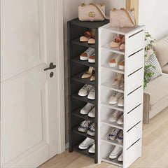 Stackable Shoe Rack Organizer Non-Woven Fabric Space Saving Entryway/Closet/Underbed Storage Home Organization Easy Assembly