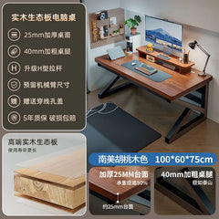 80-140cm solid wood computer table desktop office desk gaming table simple student desk furniture home bedroom