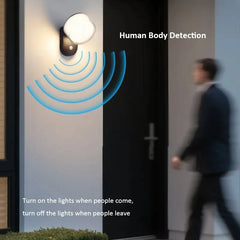 Courtyard Wall Lamps with Sensor Outdoor Waterproof Wall Lamps Villa Entrance and Terrace Lighting Lamps, Outdoor Balcony Lamps