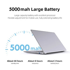 Xiaman Ultra Slim Windows 11 Laptop Computer 14.1" 12GB RAM 1TB 2TB SSD Intel A3950 Notebook 1920*1080 Office Study Computer PC