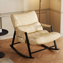Ink Rocking Chair Adult Reclining Chair Adult Sleeping Home Living Room Lazy Sofa Balcony Leisure Single Rocking Chair